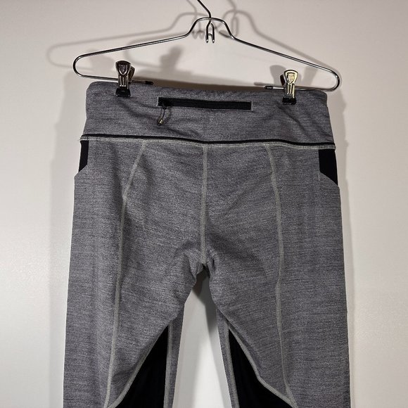 Lululemon Athletica Gray Work Out Leggings Women Size 8 - Picture 5 of 7